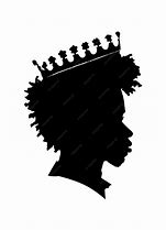 Image result for African American Profile Silhouette King