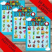 Image result for Super Mario Bingo