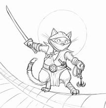 Image result for Ninja Cat Drawing Easy