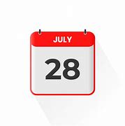 Image result for July 28 Calendar