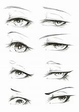 Image result for Anime Both Eyes Drawing