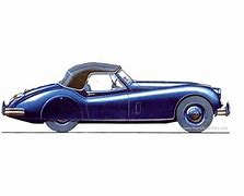 Image result for XK 140 Jaguar Line Drawing