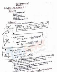 Image result for Kinematics Notes