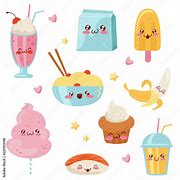 Image result for Cute Food Cartoon Stuff