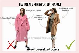 Image result for Trench Coat On Inverted Triangle Body