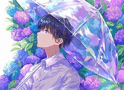 Image result for Anime Boy with Glasses and Flower