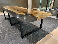 Image result for Epoxy Burl Table