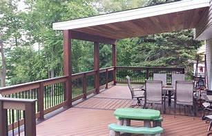 Image result for Covered Back Deck Ideas