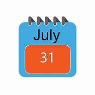 Image result for July 31 Calendar