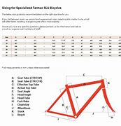 Image result for Specialized Tarmac SL6 Size Chart