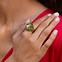 Image result for Peridot Diamond Cluster Ring