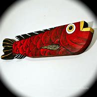 Image result for Wood Fish Woth Cooper Folk Art