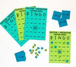 Image result for How Do You Play Math Bingo