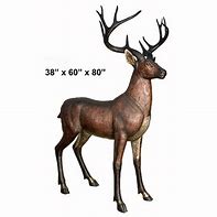 Image result for Life-Size Reindeer Statue Outdoors