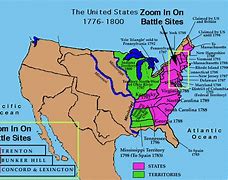 Image result for Map of USA 1776