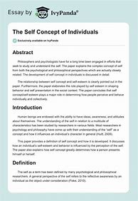 Image result for Self Concept Essay