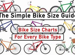 Image result for Bicycle Bike Frame Size Chart