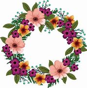 Image result for Flower Heart Wreath Clip Art