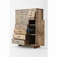 Image result for Wooden Storage Cabinet with Drawers