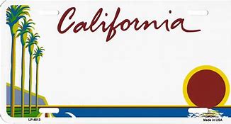 Image result for California State License Plate