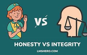 Image result for Difference Between Honesty and Integrity