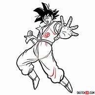 Image result for Goku Red Full Body Drawing