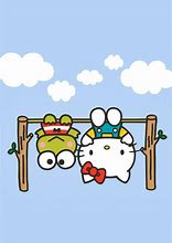 Image result for Keroppi Hello Kitty Fan Art