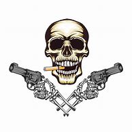 Image result for Skull and Gun Decals