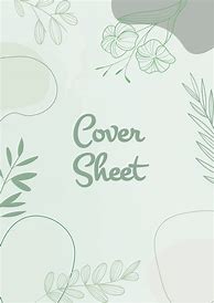 Image result for Cover Sheet