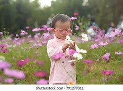 Image result for Baby in Flower Garden