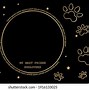 Image result for Gold Paw Print Black Background