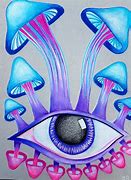 Image result for Trippy Mushroom Drawing