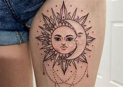 Image result for Sun and Moon Tattoo Sketches