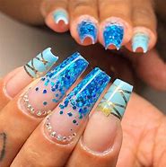 Image result for Bright Blue Nail Designs