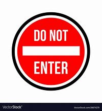 Image result for Do Not Enter Logo