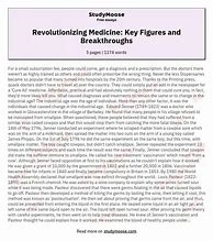 Image result for Edward Jenner NHS Essay Template