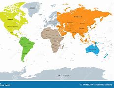 Image result for Continent Map with Countries