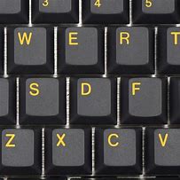 Image result for Yellow and Black Keycaps