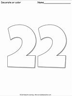 Image result for Free Printable House Number 22 Twenty-Two Sign