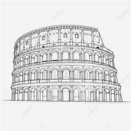 Image result for Colosseum Drawing Outline