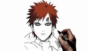 Image result for Naruto Gaara Drawings