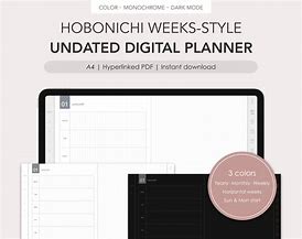 Image result for Hobonichi Weeks Undated