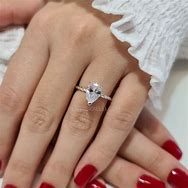 Image result for 2Ct Pear-Shaped Engagement Ring