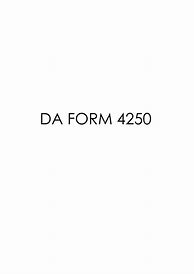 Image result for DA Form 4250