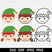 Image result for Christmas Elf Face Cutouts