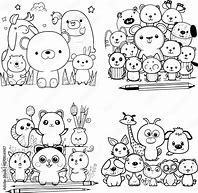 Image result for Kids Cartoon Black and White