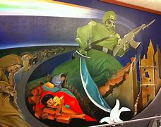 Image result for Denver Airport Weird Murals