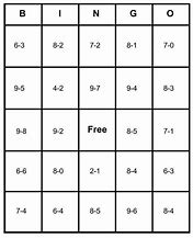 Image result for How Do You Play Math Bingo