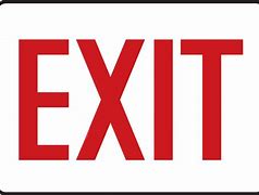 Image result for Exit Safety Sign