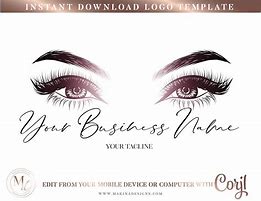 Image result for Eyelash Logo Design